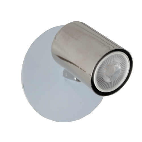 Aplique 1 luz GU10 con base de 12 cm de diámetro platil